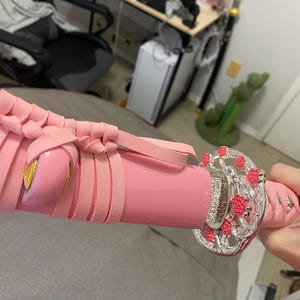 手作りのピンクのカタナ - 女の子向けのオリジナルデザインの