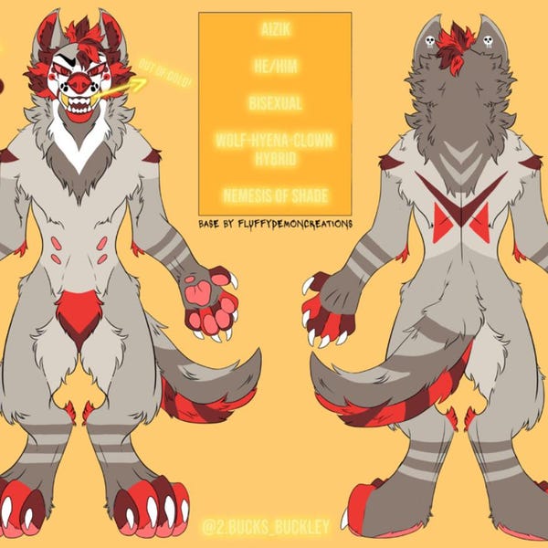 Wolf Canine Furry Art Base Ref Sheet - Etsy