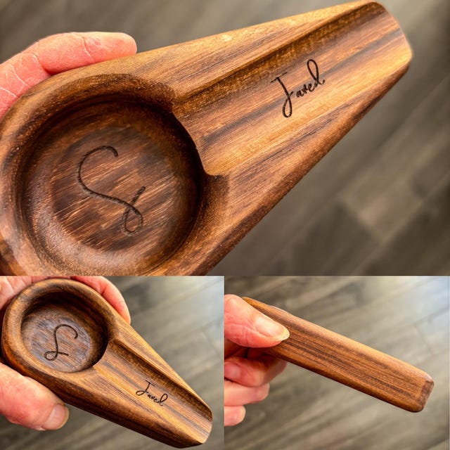 Walnut Cigar Ash Tray, 5 Styles, Monogram Cigar Ash Tray, Gift for