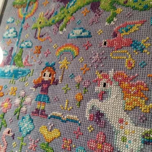Rainbow Magic - Nature Magic - Modern Fantasy Cross Stitch Pattern PDF ...
