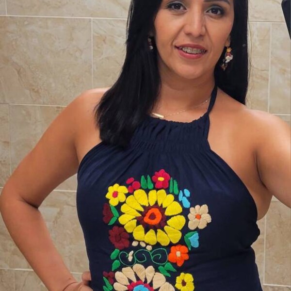 Catrina Gathered Angled Hem Top