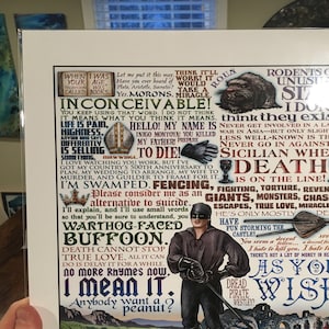 Princess Bride tribute 11 x 14 signed print As You Wish