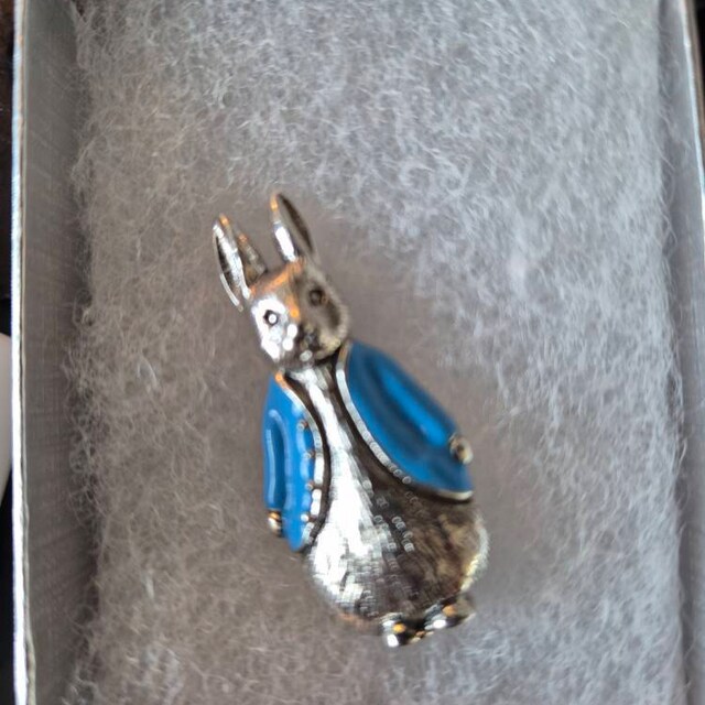 コメント値下げ⭐︎HARPO Silver Rabbit Brooch うさぎ Rabbit Brooch, Vintage Bunny Brooch, White Rabbit, Alice in