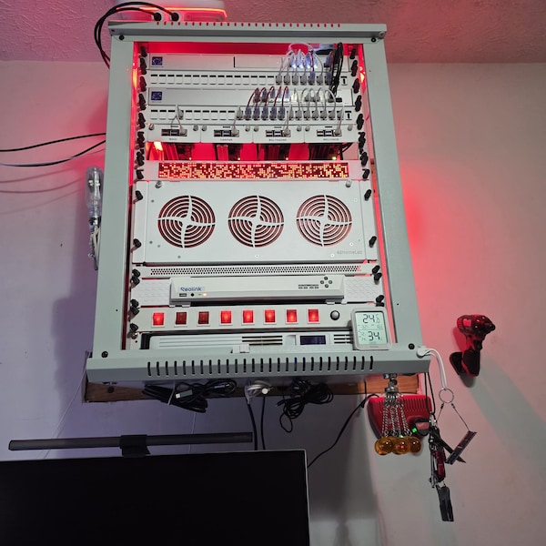 Rack Etf 19inch 1RU Network Server Rack Mount Led Matrix Display Stocks, Etfs ...