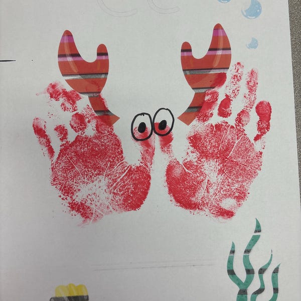 Gepard Fußabdruck Affirmation / Tier Baby / DIY Geschenk Handwerk