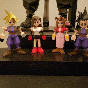 FFVII Figure Zack Lowpoly Final Fantasy 7 - Etsy