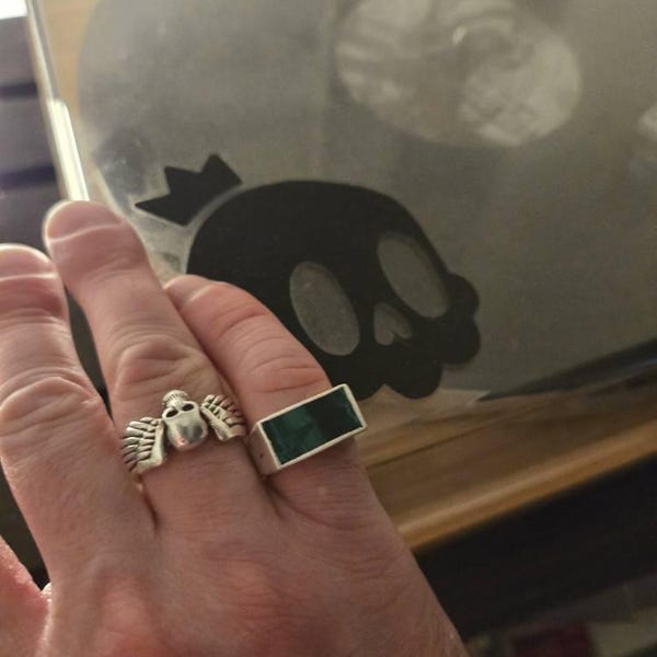 Origami Crane | Heavy Signet Ring | Hand Crafted Small Batch Mens 925 ...