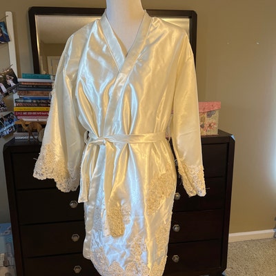 Bridal Satin Robe, Repurposed Entirely From Your Wedding Dress, Custom ...