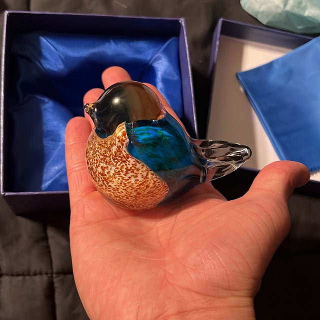 Bluebird of Happiness - Hand Blown Glass - Etsy