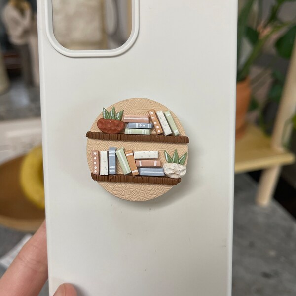 Boho Bookshelf Authentic Popsocket™ Popgrip Phone Grip - Expanding ...