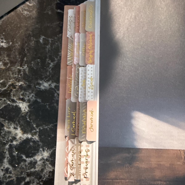 Bible Tabs | Laminated Bible Tabs | Tabs for the Bible | Pretty Bible ...