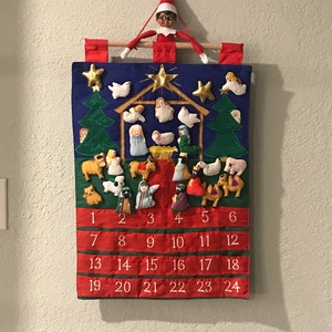 Nativity Fabric Advent Calendar Etsy Nativity Fabric Advent Calendar Etsy