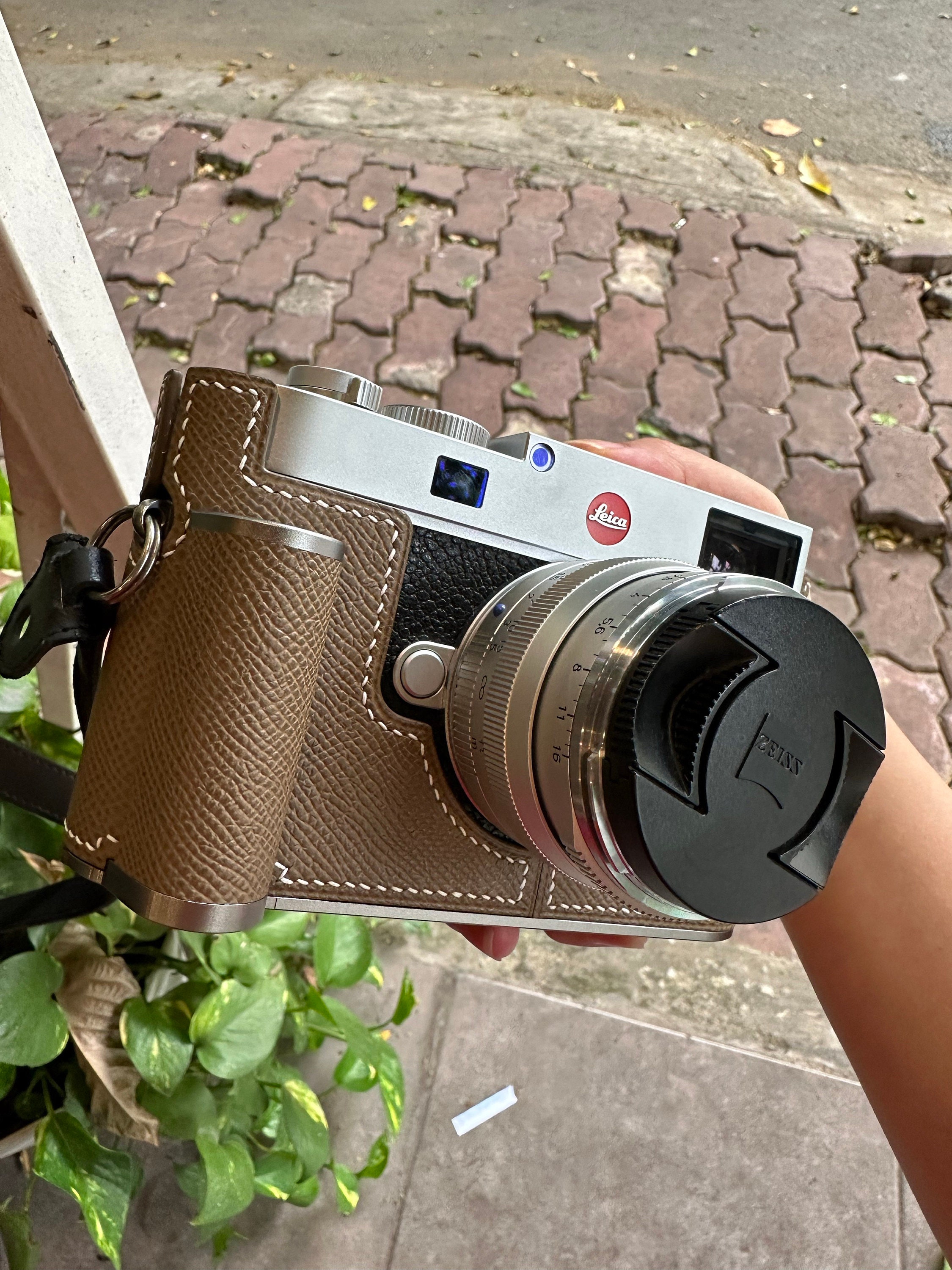 Premium Edition Leica M11 Handmade Half Case Cowhide Leather 