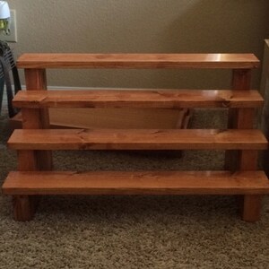 Cupcake Stand 4 Tiered Rustic Wooden Display Stand Etsy