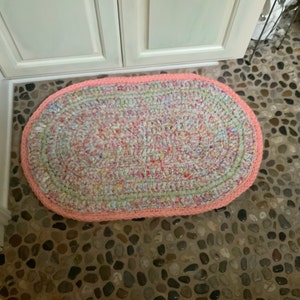 Pattern for Oval Rug, Size of Rug 33x21.6, Small Rug, Crochet Rug ...