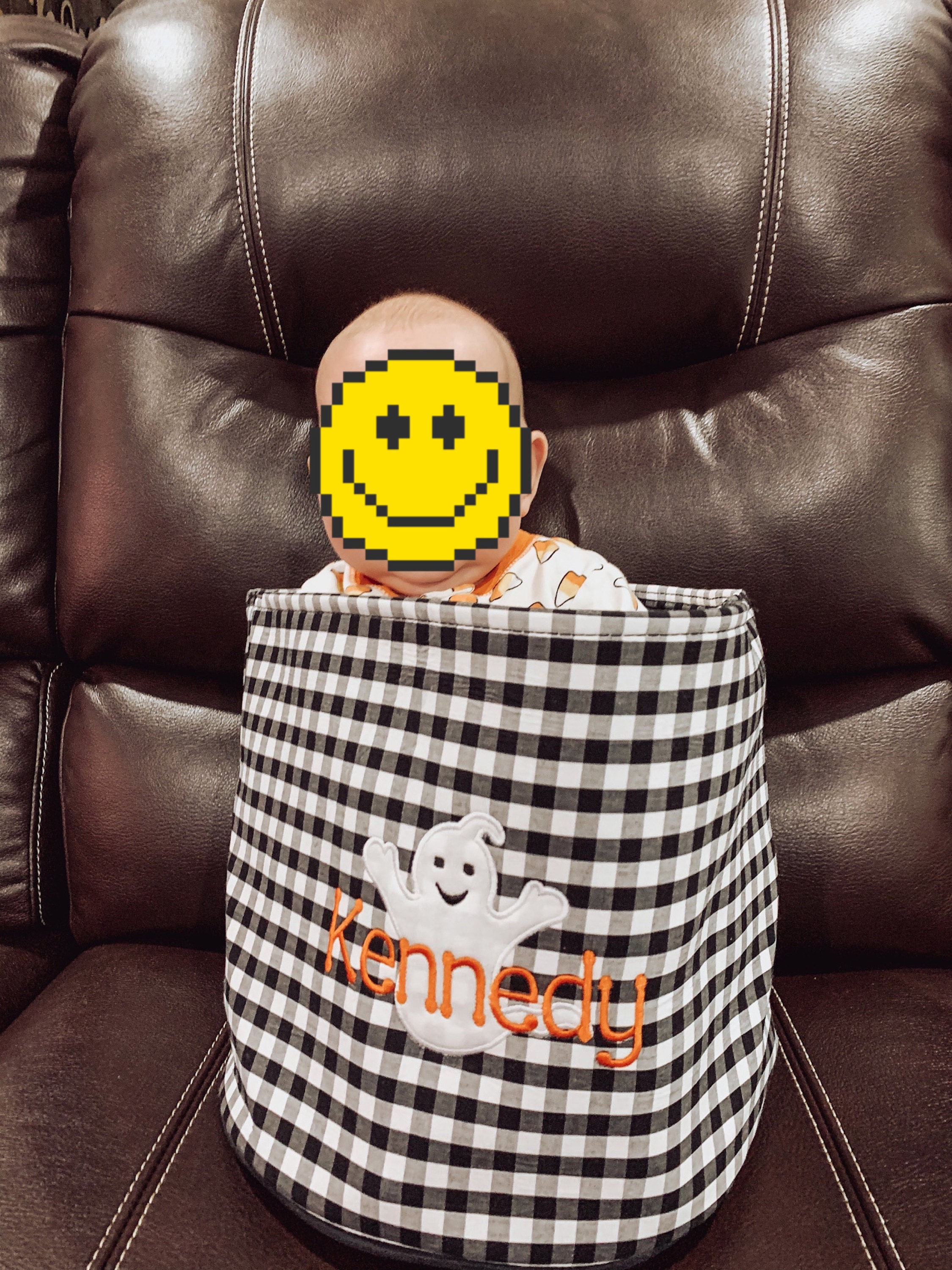 Trick or treat bag, Trick-or-treat bucket,  Halloween Bucket, Personalized, Halloween Basket, monogram, trick-or-treat, Halloween bag