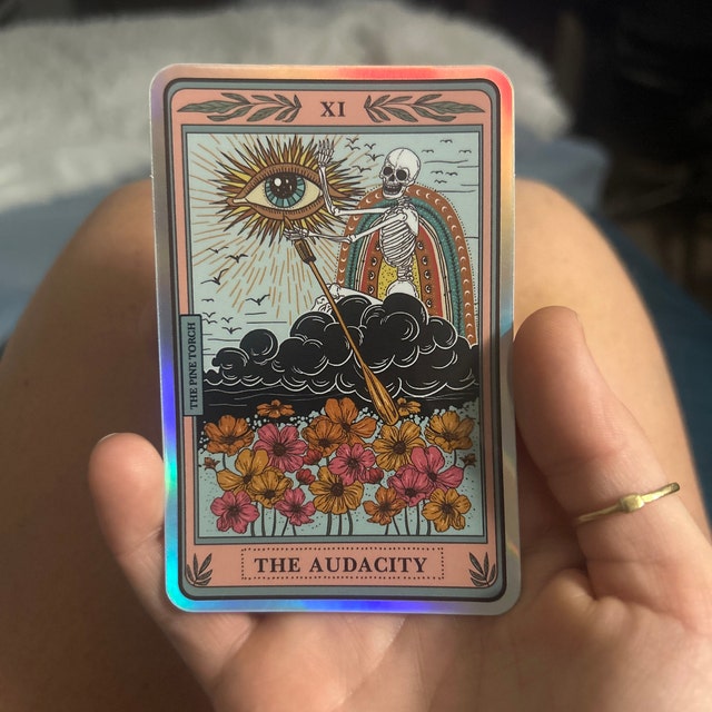 THE AUDACITY TAROT « HOLOGRAPHIC STICKER » | The Pine Torch