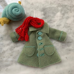 Fox Coat PDF Pattern, Felt Coat Pattern, Miniature Clothing, Doll Coat ...
