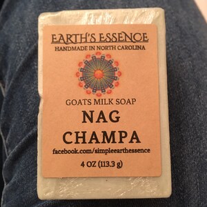 Nag Champa 4 oz Goats Milk Soap – Earth's Essence