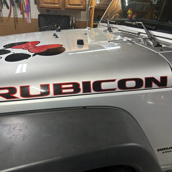 Adesivi TRD OFF ROAD Toyota Set 2 Adesivi Vinilici TRD OFF ROAD TOYOTA RACING DEVELOPMENT - Neri Su Sfondo Trasparente, Per Camion Sticker TRD Per Camion