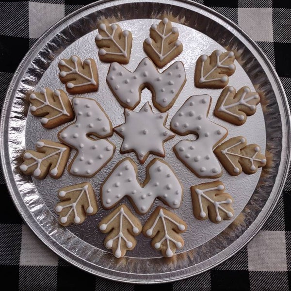 Snowflake Cookie Cutter Platter - Etsy