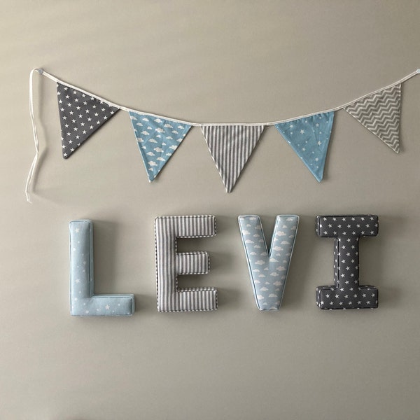 Fabric Padded Letter, PRICE PER LETTER, Initial, Nursery Room Decor ...