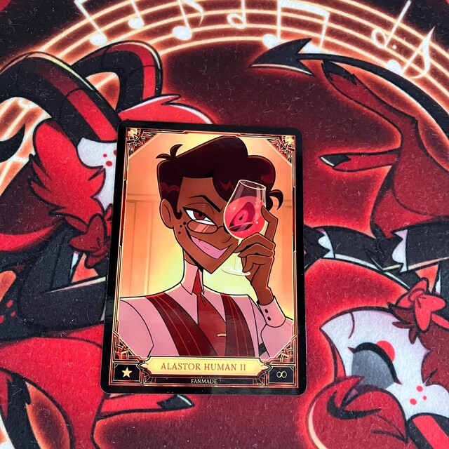 Alastor Human Hazbin Hotel - Card Fanmade !! - Etsy