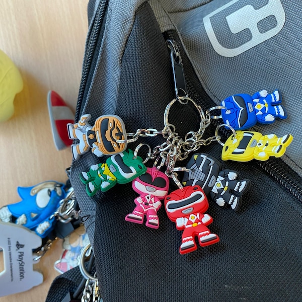 Power Rangers Keyrings/keychains | Cartoon Cute Emo Kids Goth Fun Jake ...