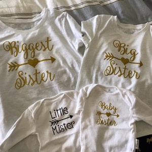 Big Sister OR Little Sister Iron on Decal Big Sister Little - Etsy