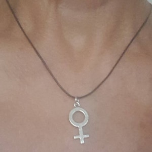 Female Symbol Necklace, Feminist Necklace, Female Necklace, Venus ...
