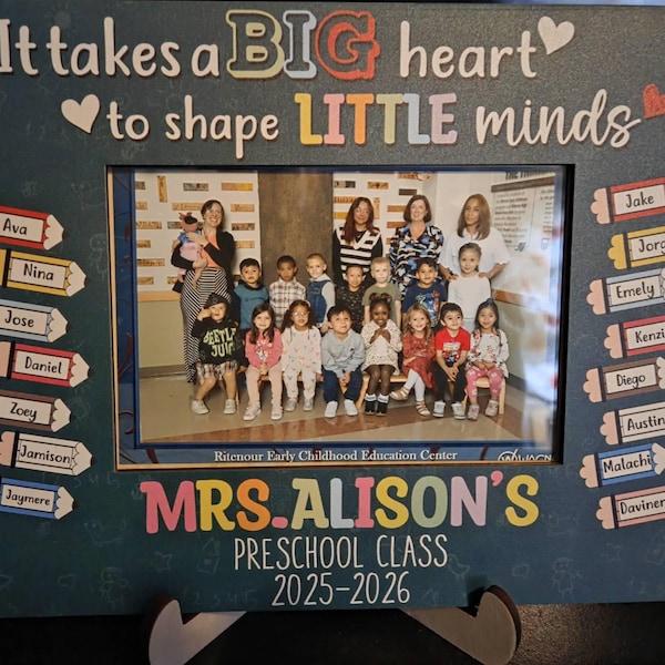 Custom Teacher Gift,teacher Class Photo Frame,appreciation Gift,it ...