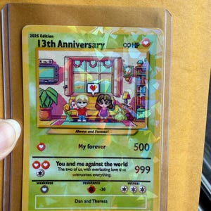 Pokemon Anniversary Card, Custom Pokemon Card, Boyfriend Gift, Girlfriend Gift, Custom Pokemon Present - Etsy Pokemon Anniversary Card, Custom Pokemon Card, Boyfriend Gift, Girlfriend Gift, Custom Pokemon Present - Etsy