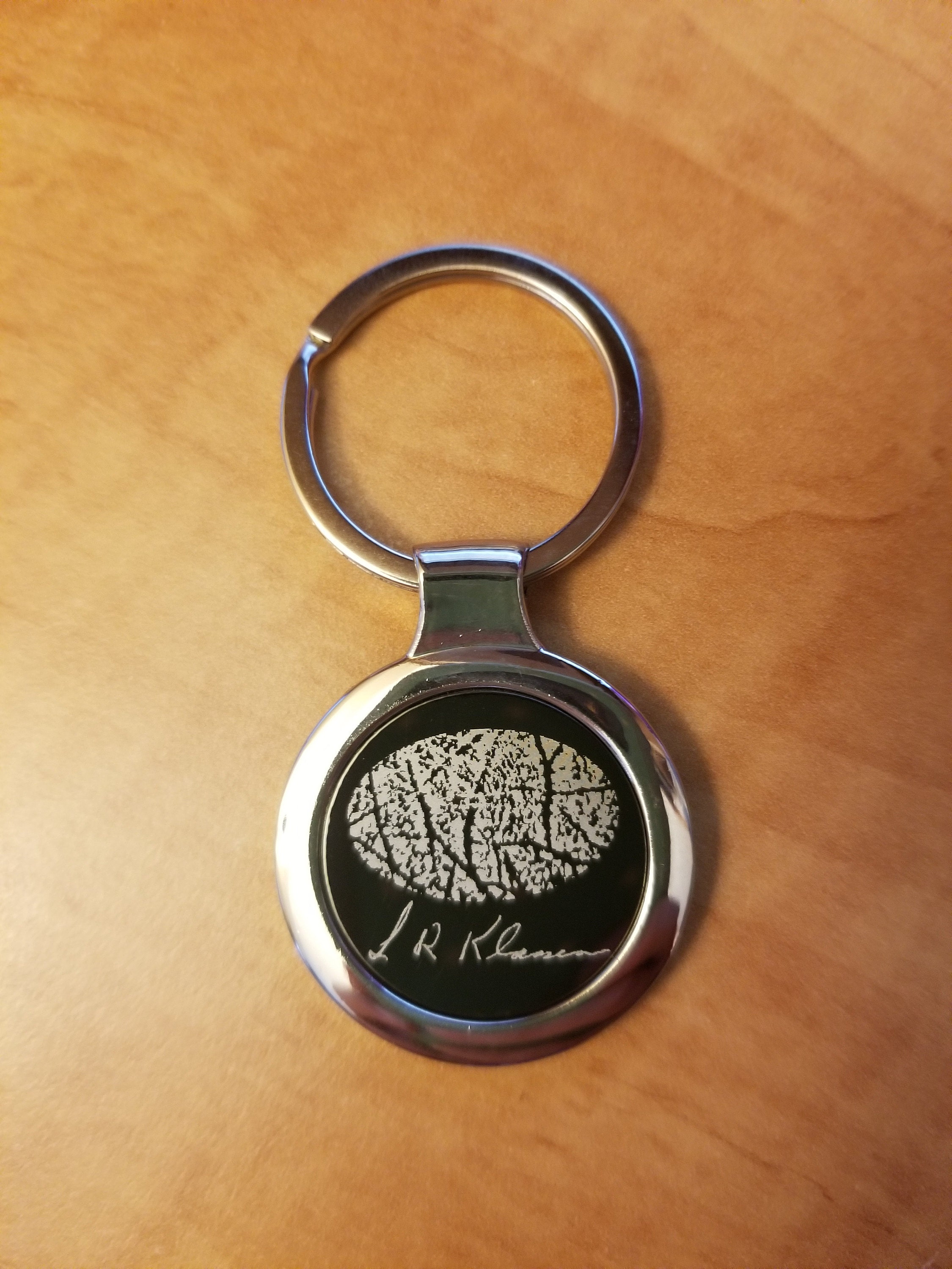 Personalized Name Keychain Custom Handwriting Key chain Engraved Fingerprint Keychain Memorial Keychain Personalized Jewelry