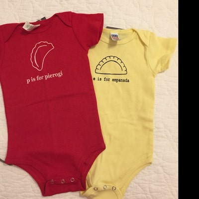 Inktastic Happiest Lil' Pierogi Baby Bodysuit Food Cute...