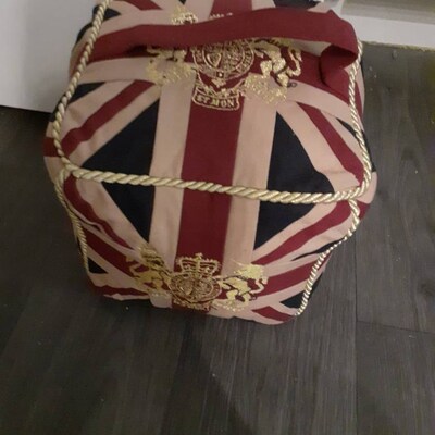 union jack silk bow tie