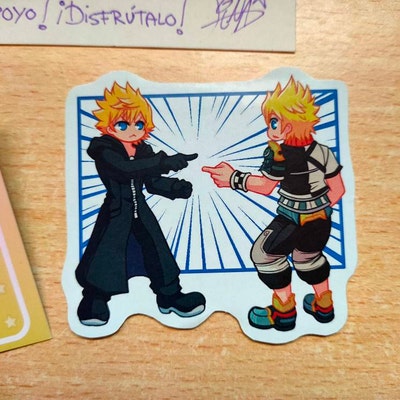 Kingdom Hearts Roxas Funny Stickers - Etsy