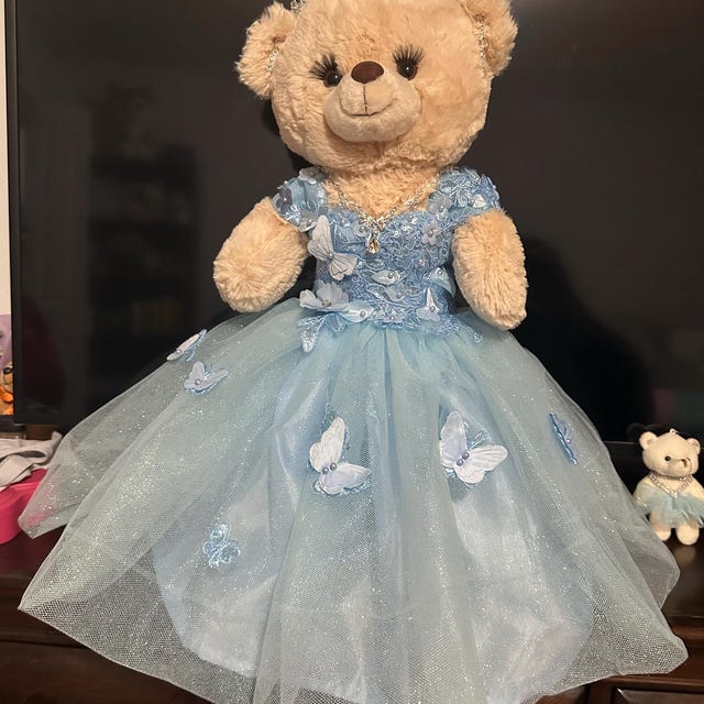 dress blue teddy bear 11 In. Cub in Dress