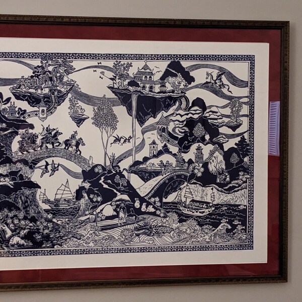 The Explorer, Original Linocut Print, Hand Printed, Signed - Etsy