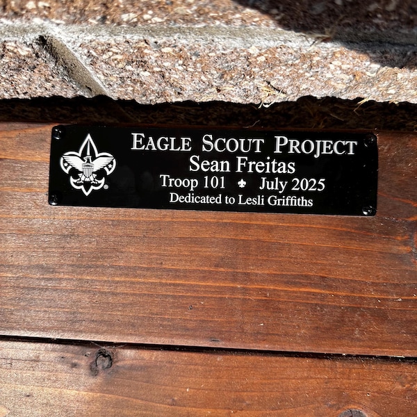 Eagle Scout Project Marker - Horizontal 2x8. Officially Licensed ...