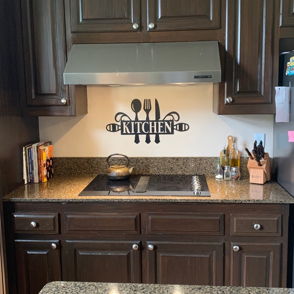 Metal Kitchen Sign Decor Kitchen Wall Decor Kitchen Wall Art Kitchen ...