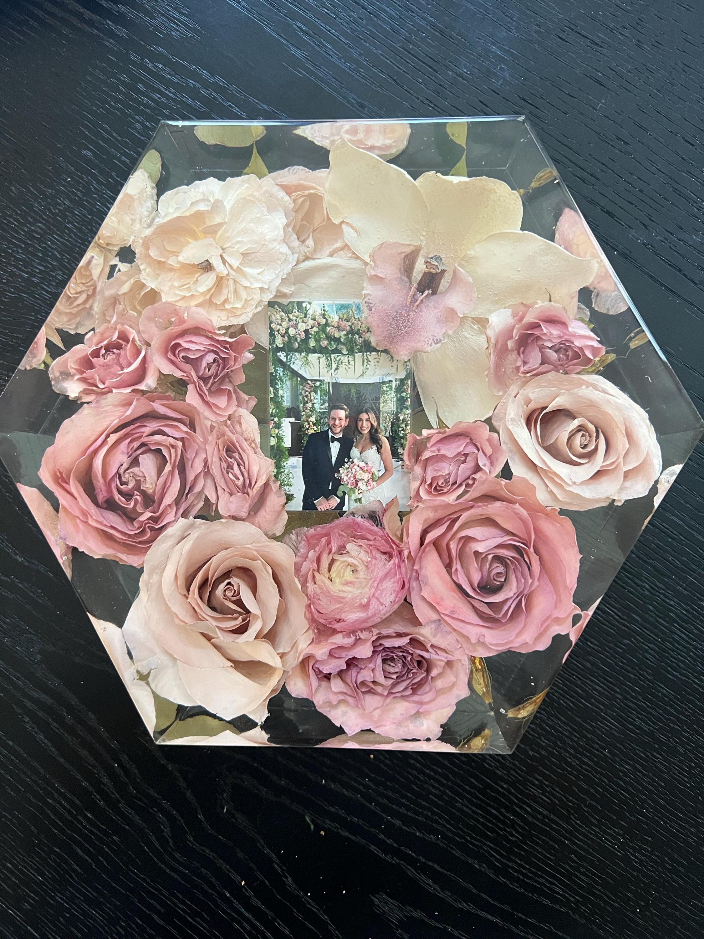 Preserved flowers from Stacey's etsy review