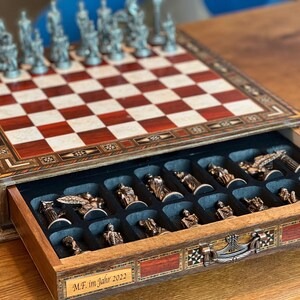 16.5 Luxury Chess Set Personalized Wooden Chess Board With - Etsy