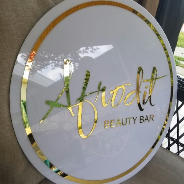Custom Acrylic Sign, Backlit Sign, Salon Decore Sign, Lightup Sign ...