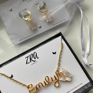 Gold Name Necklace Lockdown Birthday 