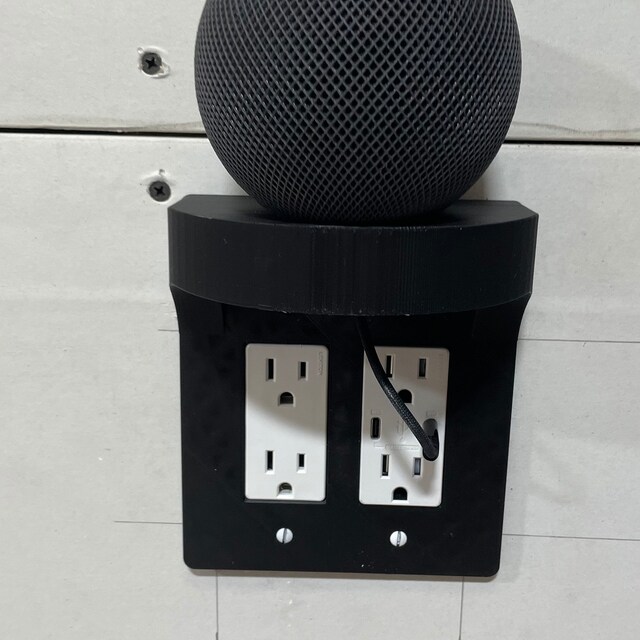 Made this HomePod mini shelf for 3gang outlets! r/HomePod