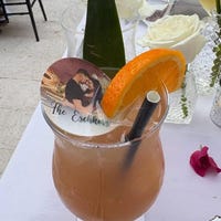 EDIBLE Photo Wedding Cocktail Toppers/custom Wedding Reception Drink ...