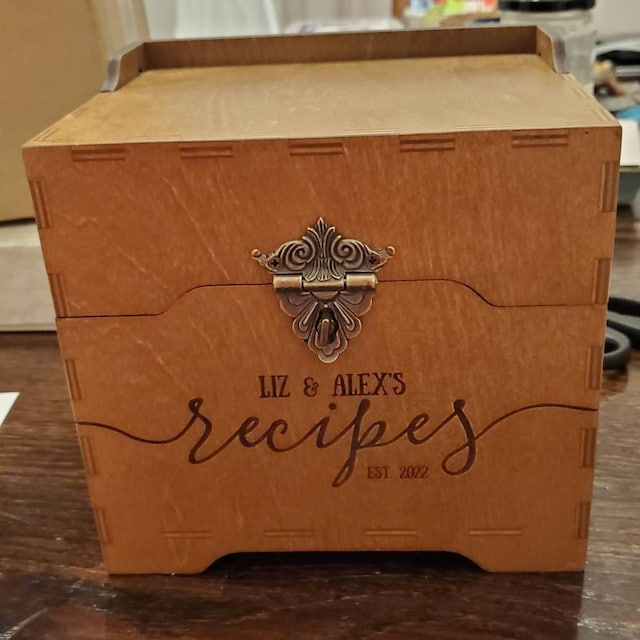 Personalized Recipe Box + Recipe Cards – Craftivity Designs