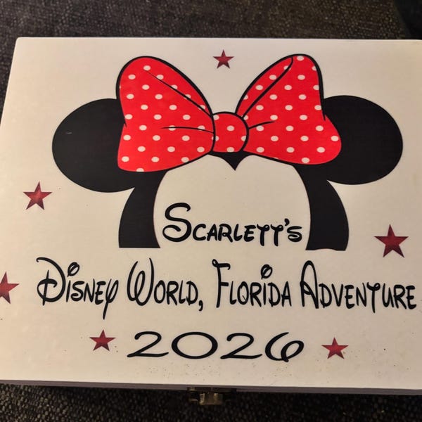 Vintage Disney Keepsake Memory Box Personalized Wooden Box Treat Box ...