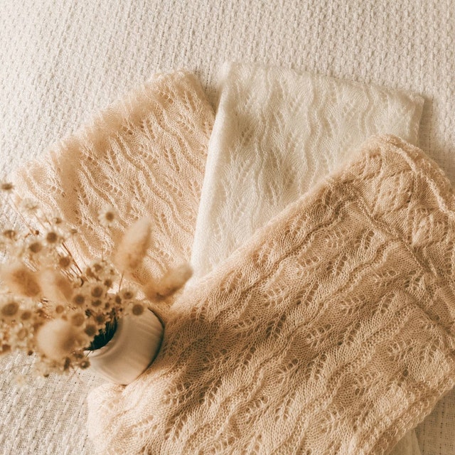 vintage mohair wrap newborn backdrop