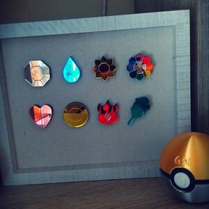 ポケモンジムバッジ - カントー地方 - Etsy 日本